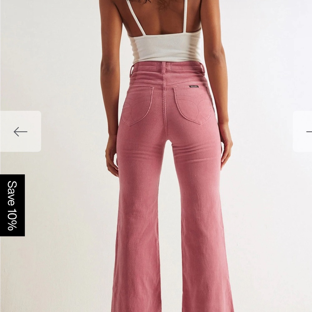 Size 27 Rollas East Coast Flare in Pink